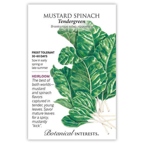 Botanical Interests, Inc. - Tendergreen Mustard Spinach Seeds