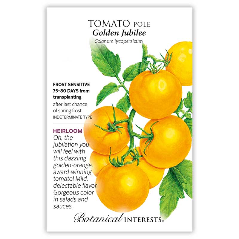 Botanical Interests, Inc. - Golden Jubilee Pole Tomato Seeds