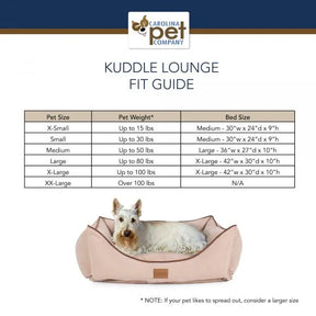 Carolina Pet - Classic Canvas Kuddle Dog Bed w/ Poly Fill, XL