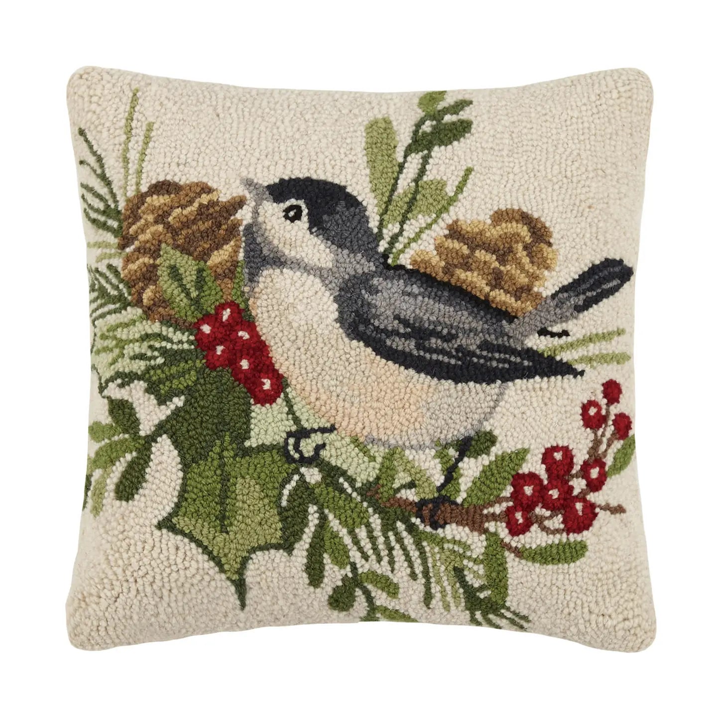 Peking Handicraft - Pillow Hook Winter Chickadee