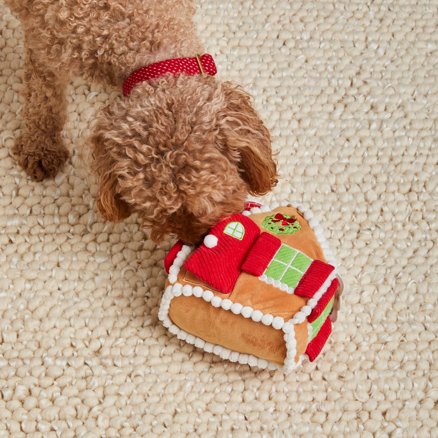 FoggyDog - Dog Toy Gingerbread House