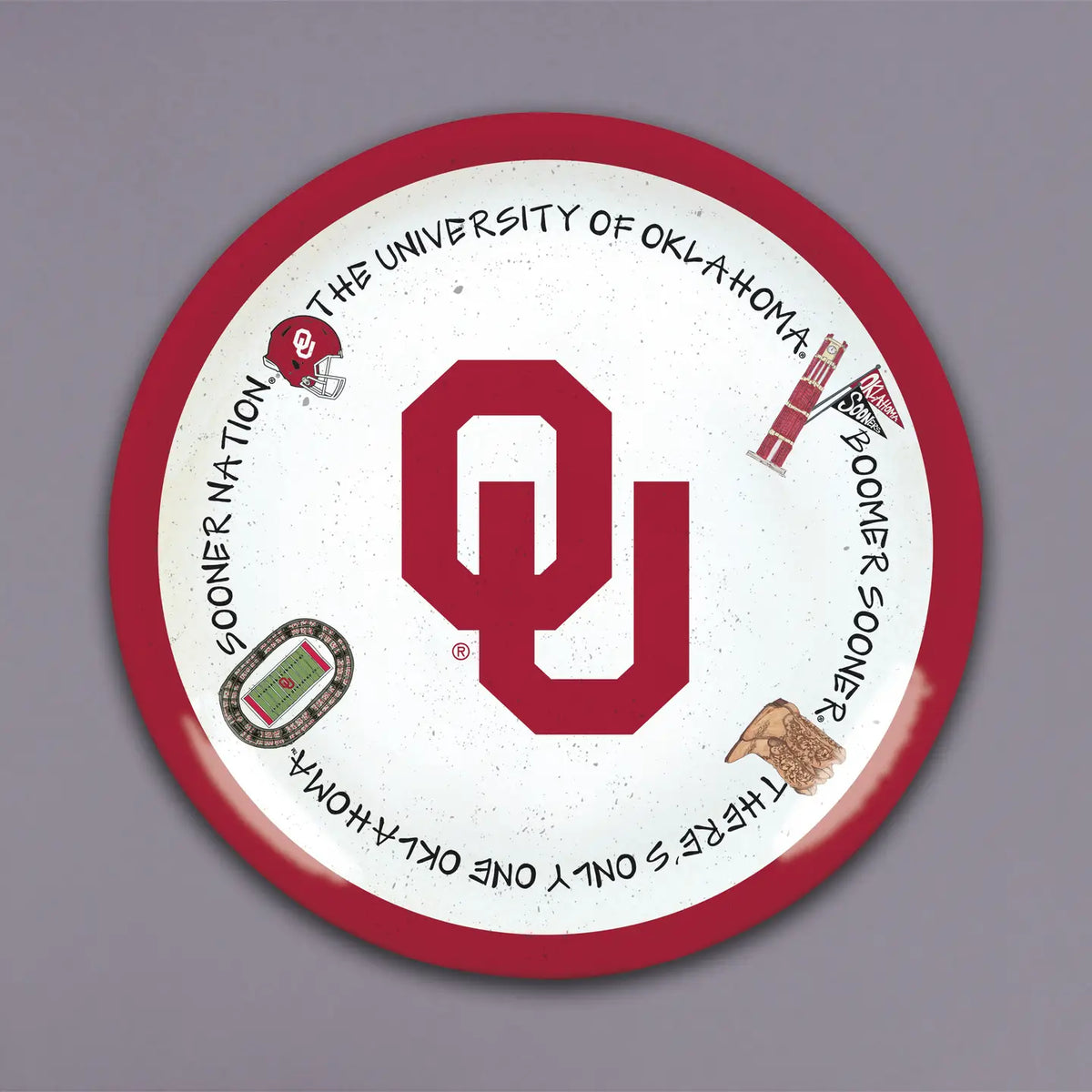 Magnolia Lane - Platter Collegiate Round Melamine
