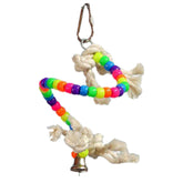 Spirale Plastic Beads Bird Toy