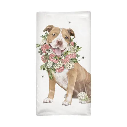 Mary Lake Thompson - Towel Pitbull Roses