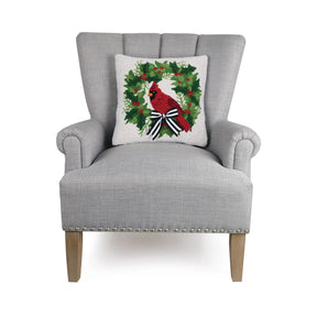 Peking Handicraft - Pillow Hook Cardinal With Ribbon
