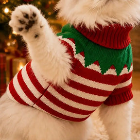 PawPaw Wholesale - Dog Sweater Christmas Stripe