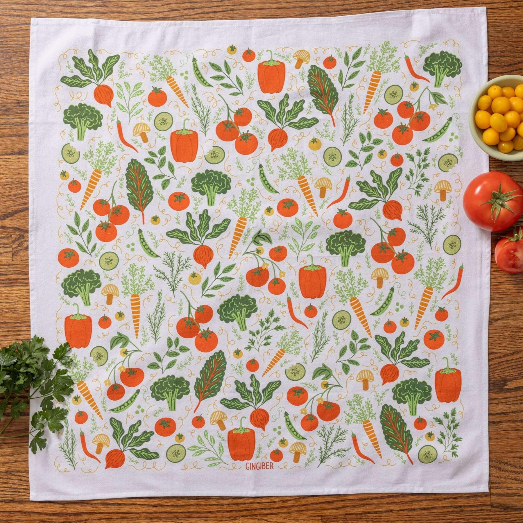 Gingiber - Tea Towel Vegetable
