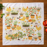 Gingiber - Tea Towel Garden Chickens