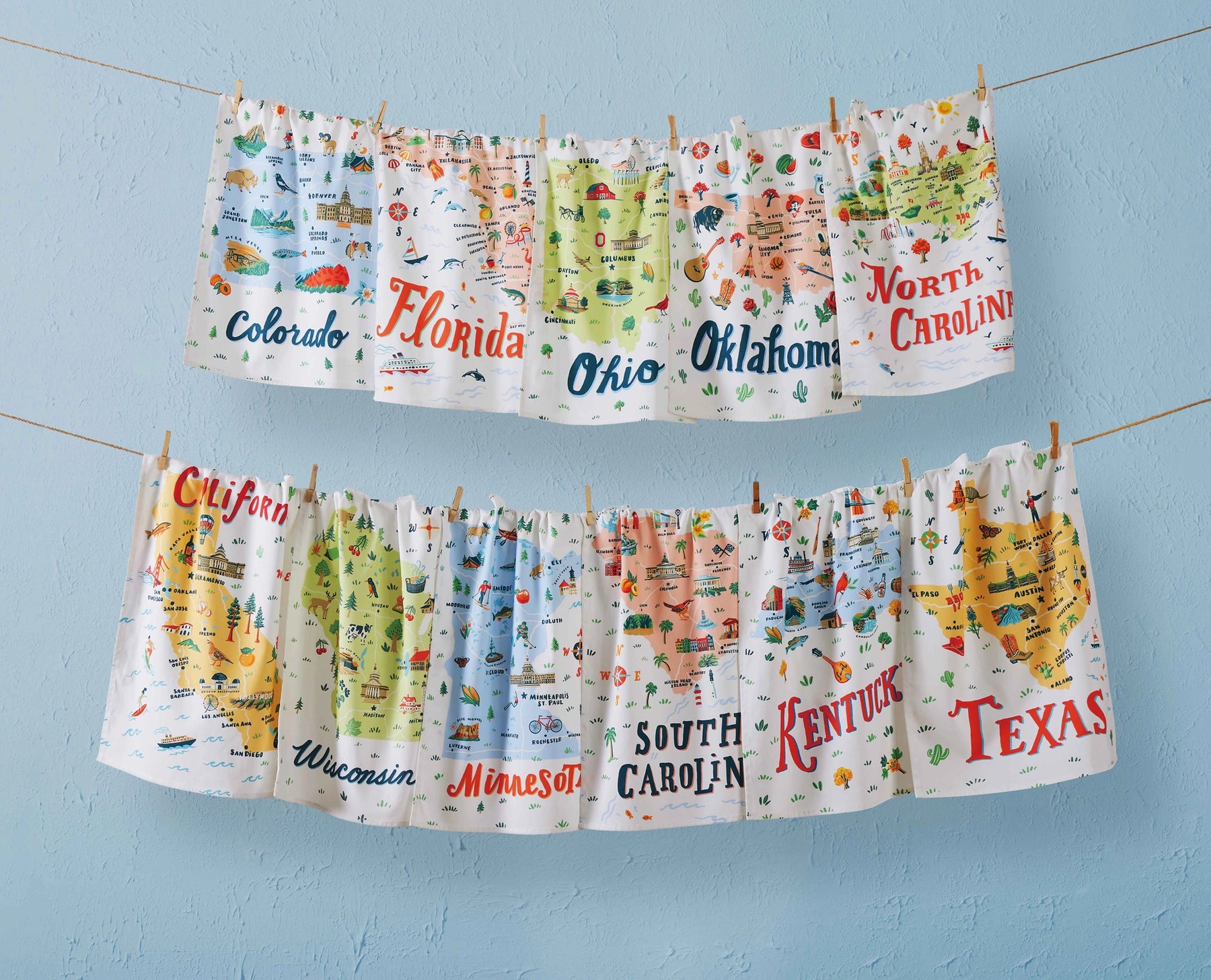 Oklahoma Printed Kitchen Towel