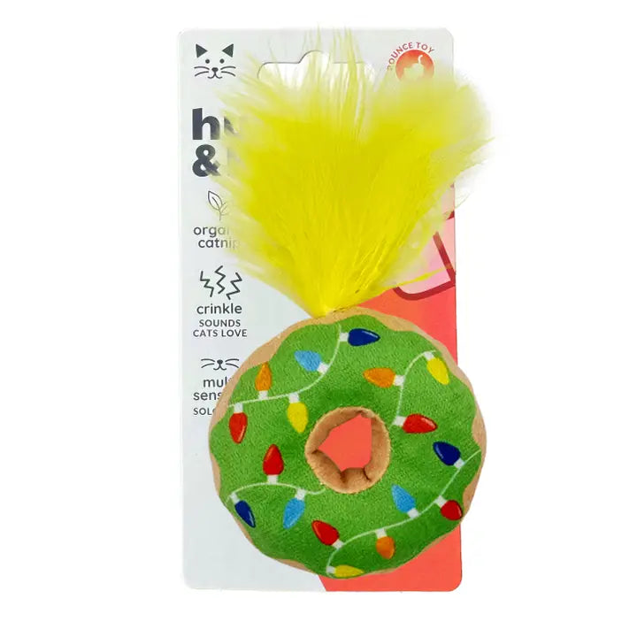 Huxley & Kent - Lit Donut Christmas Cat Toy