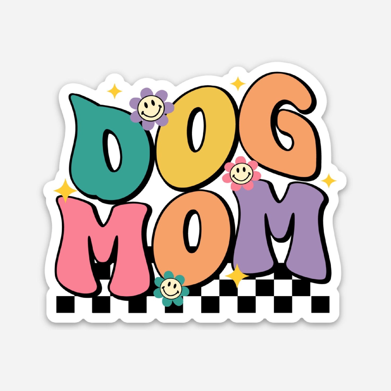 Sticker - Dog Mom Retro Sticker