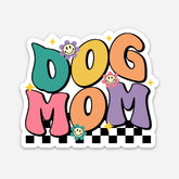 Sticker Dog Mom Retro Sticker