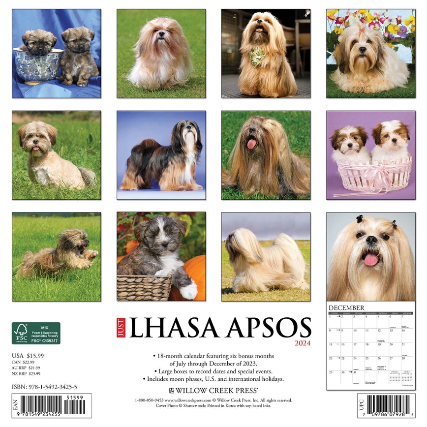 2024 Lhasa Apsos Calendar