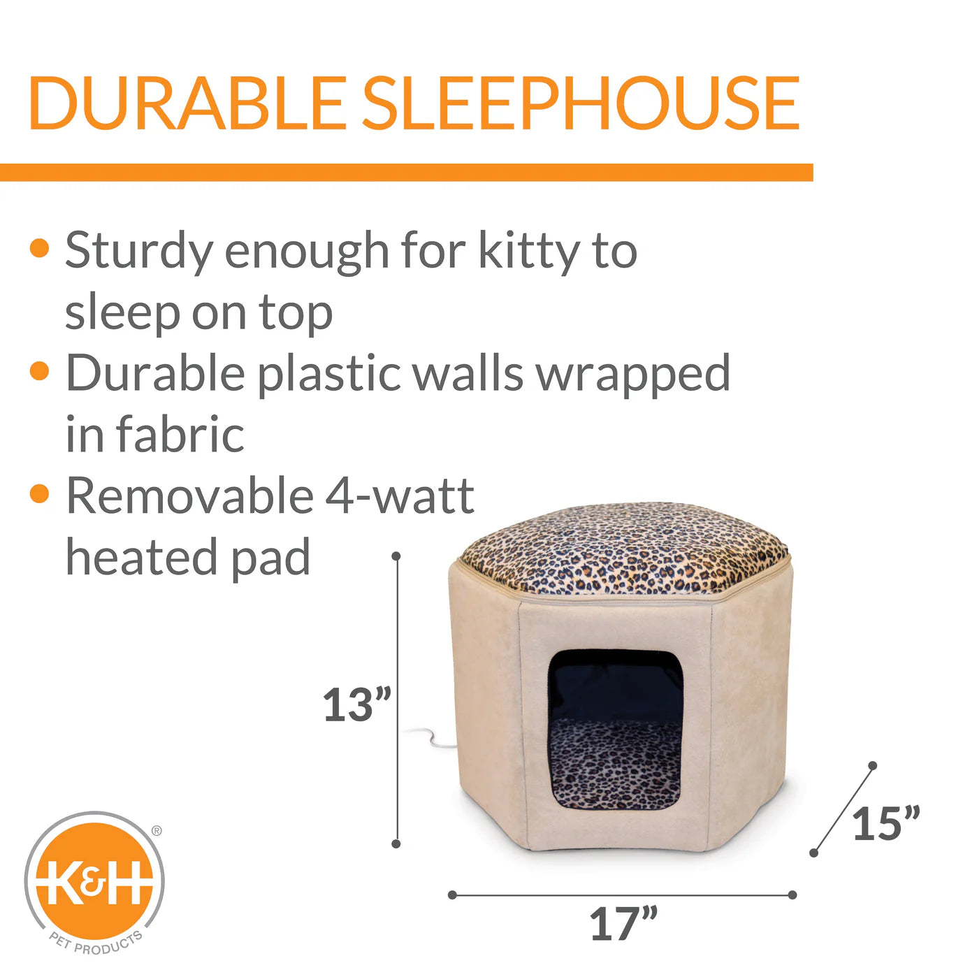 Central Pet Home Essentials - Thermo-Kitty Sleep House Hex