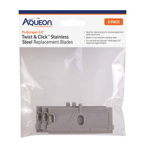 Aqueon - ProScraper 3.0 Twist & Click Stainless Steel Replacement Blades 3 Pack