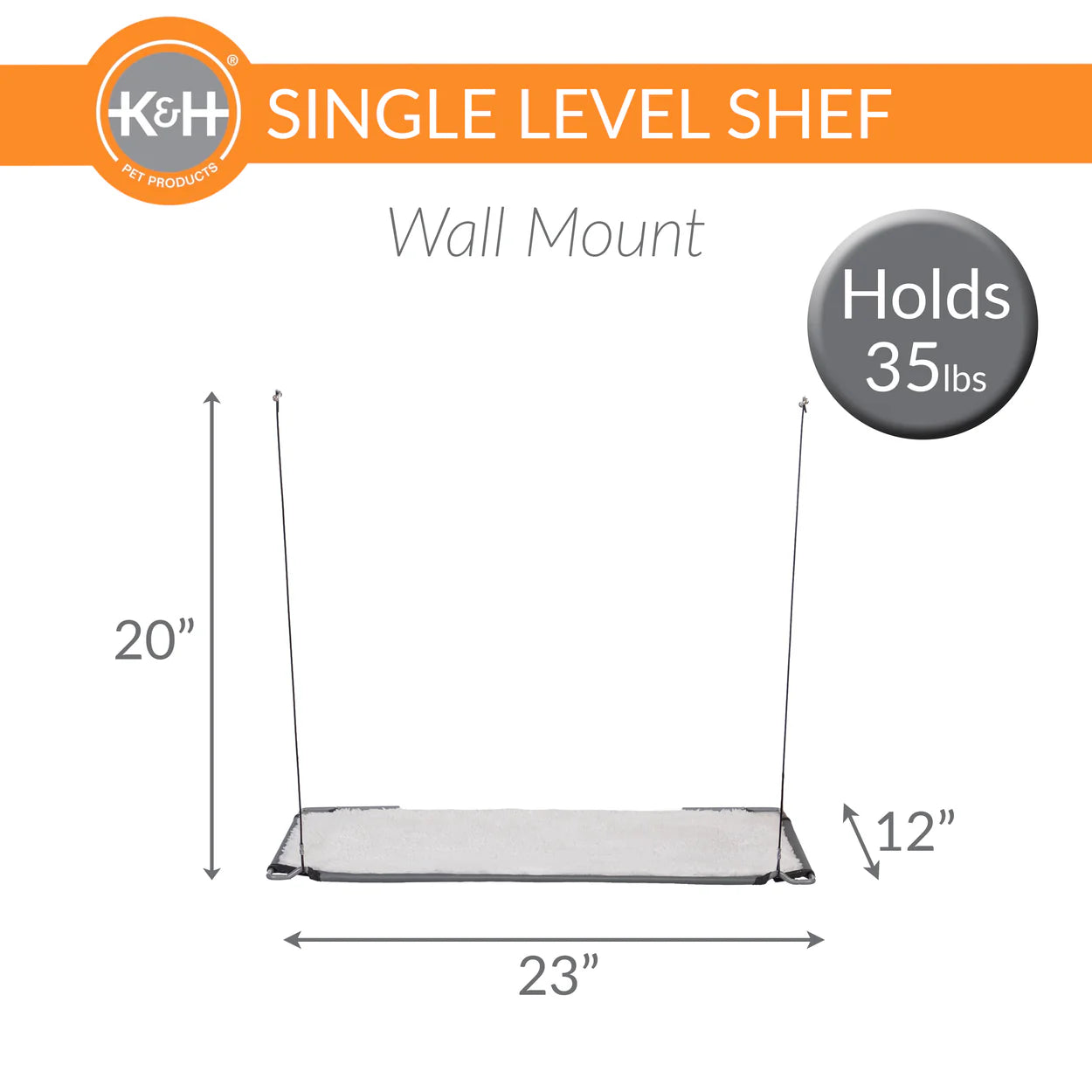 K&H Wall Mount Cat Shelf