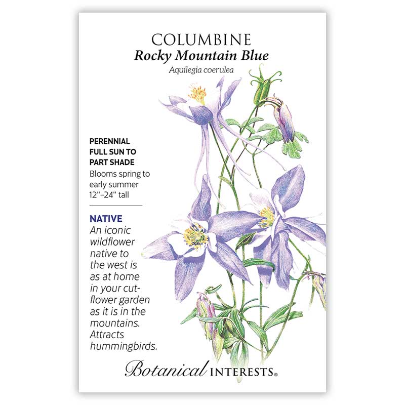 Botanical Interests, Inc. - Columbine Rocky Mountain Blue Seeds