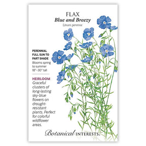 Botanical Interests, Inc. - Flax Blue & Breezy Seeds