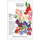 Botanical Interests, Inc. - Sweet Pea Royal Blend Seeds