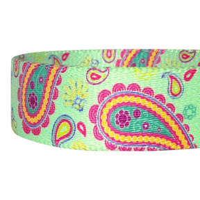 Emerald Green | Paisley Print Dog Leash