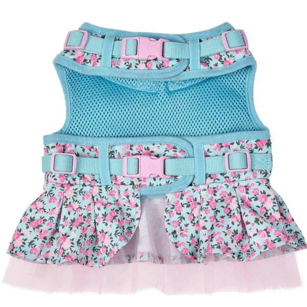 Light Blue | Made Well Floral Print Dog Dress Harness