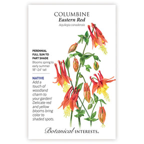 Botanical Interests, Inc. - Columbine Eastern Red Seeds - Southern Agriculture 