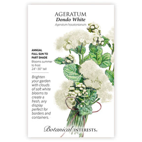 Botanical Interests, Inc. - Ageratum Dondo White Seeds