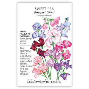 Botanical Interests, Inc. - Bouquet Blend Sweet Pea Seeds