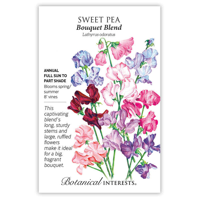 Botanical Interests, Inc. - Bouquet Blend Sweet Pea Seeds