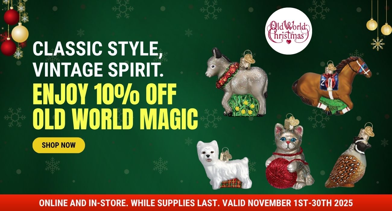 Old World Christmas — Choose From Hundreds Of One-Of-A-Kind Christmas Ornaments For Everyone On Your List. 