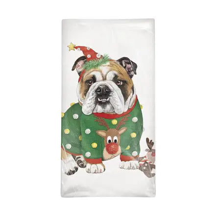 Mary Lake Thompson - Towel Bulldog In Sweater