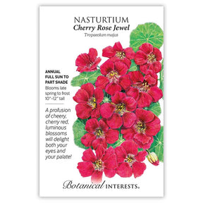 Nasturtium Cherry Rose Jewel Seeds