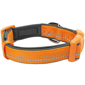 Orange Peel | 3M Reflective Neoprene Padded Dog Collar