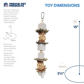 Prevue Hendryx - Lava Cubes & Spheres Cage Bird Toy