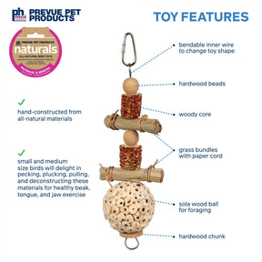 Prevue Hendryx - Lunchin' Logs Cage Bird Toy