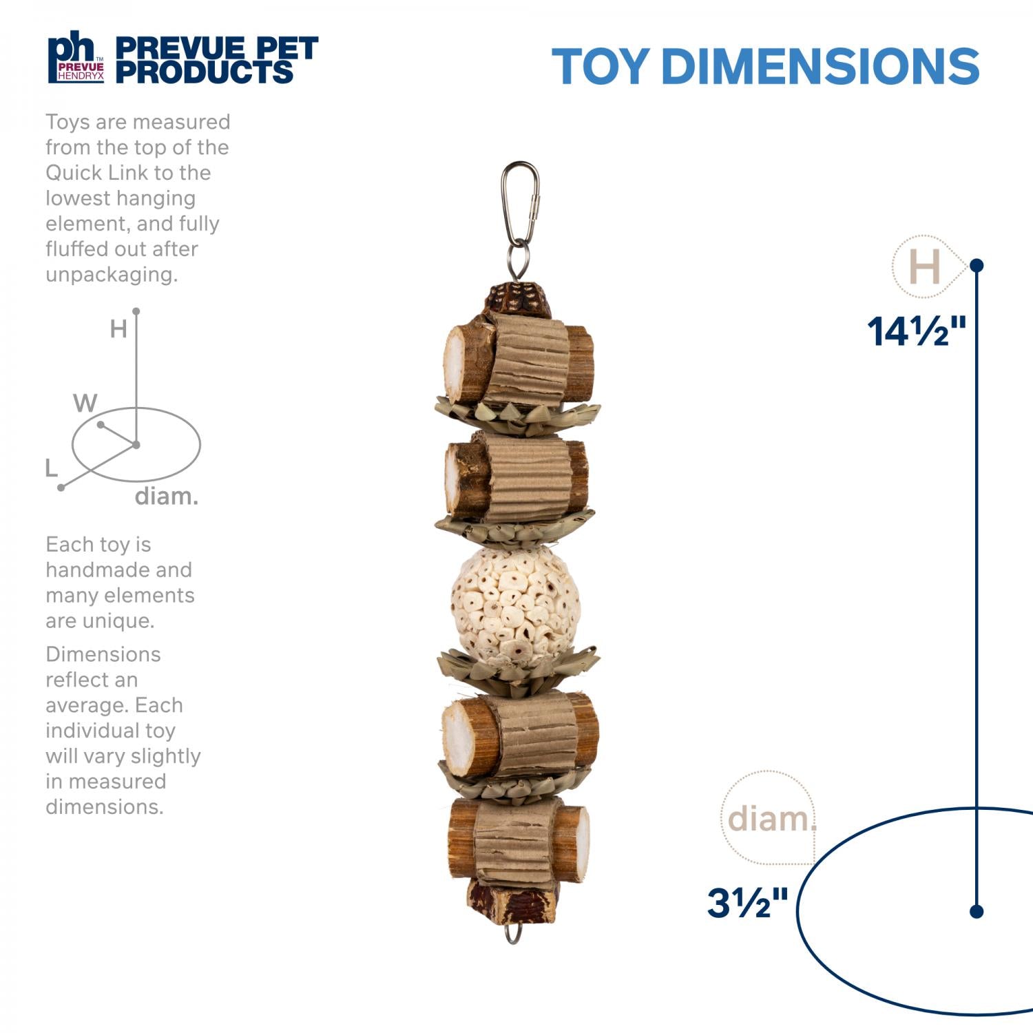 Prevue Hendryx - Lumberjack Stack Cage Bird Toy