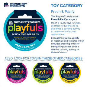 Prevue Hendryx - Raffia Rainbow Cage Bird Toy