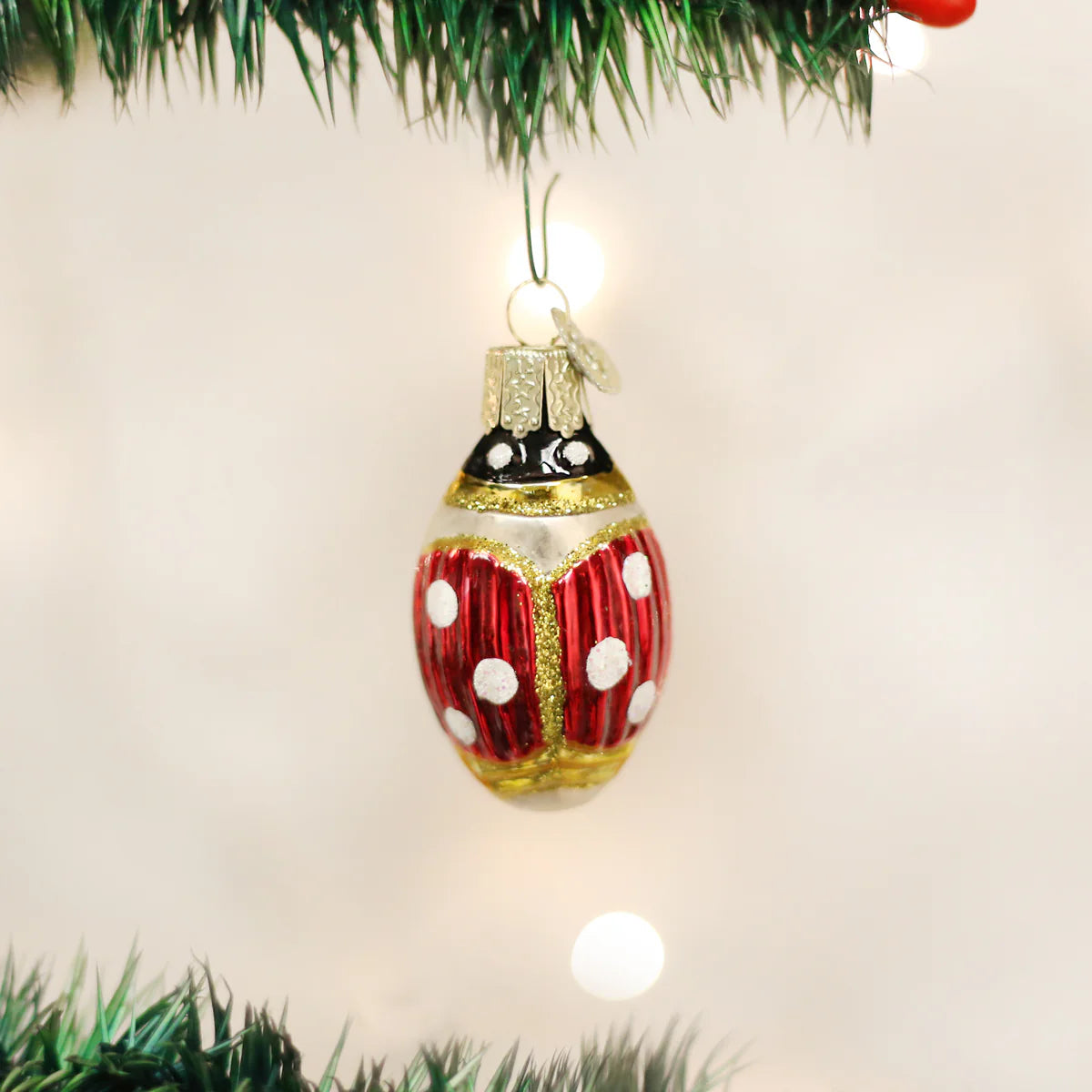 Old World Christmas - Lucky Ladybug Ornament