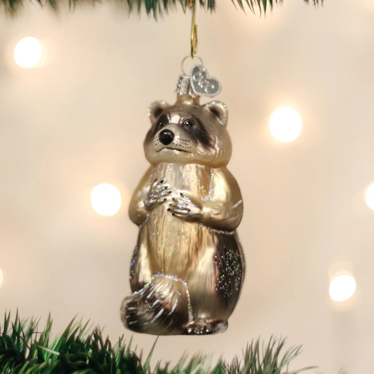 Old World Christmas - Raccoon Ornament
