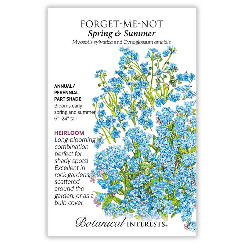 Botanical Interests, Inc. - Forget-Me-Not Spring & Summer Seeds