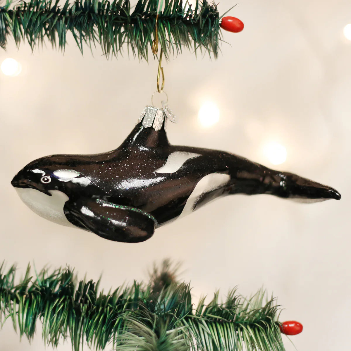Old World Christmas - Orca Whale Ornament