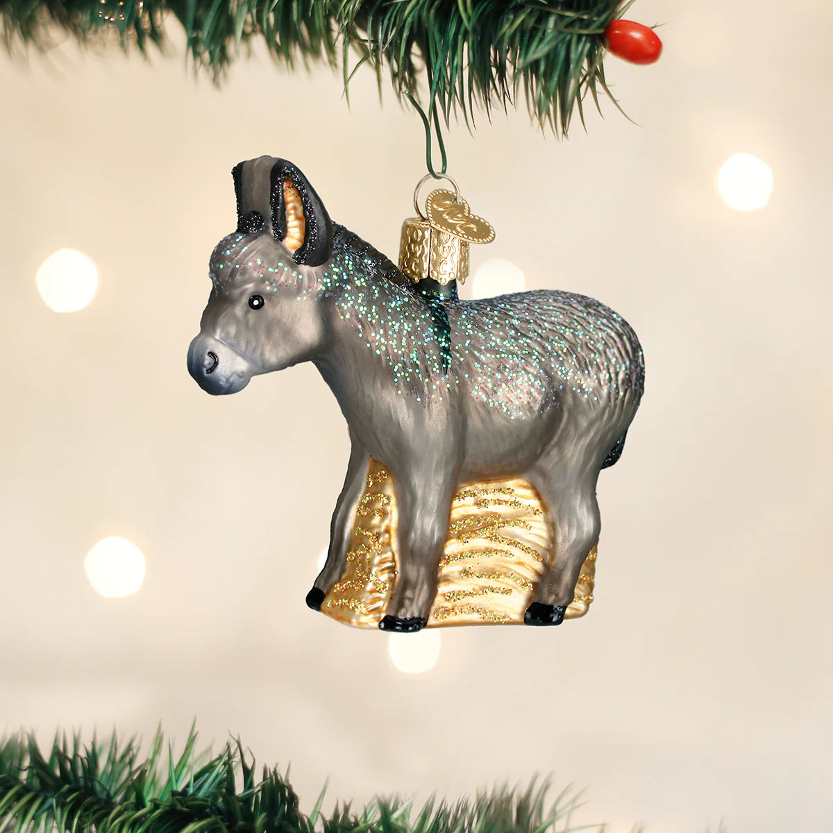 Old World Christmas - Donkey Ornament