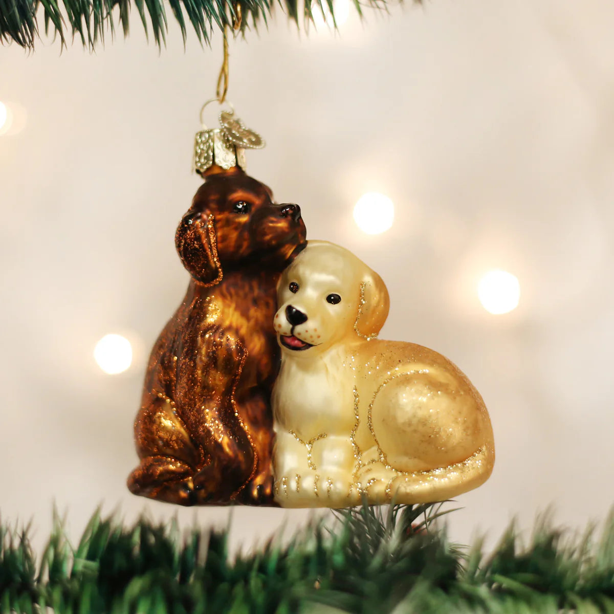 Old World Christmas - Puppy Love Ornament