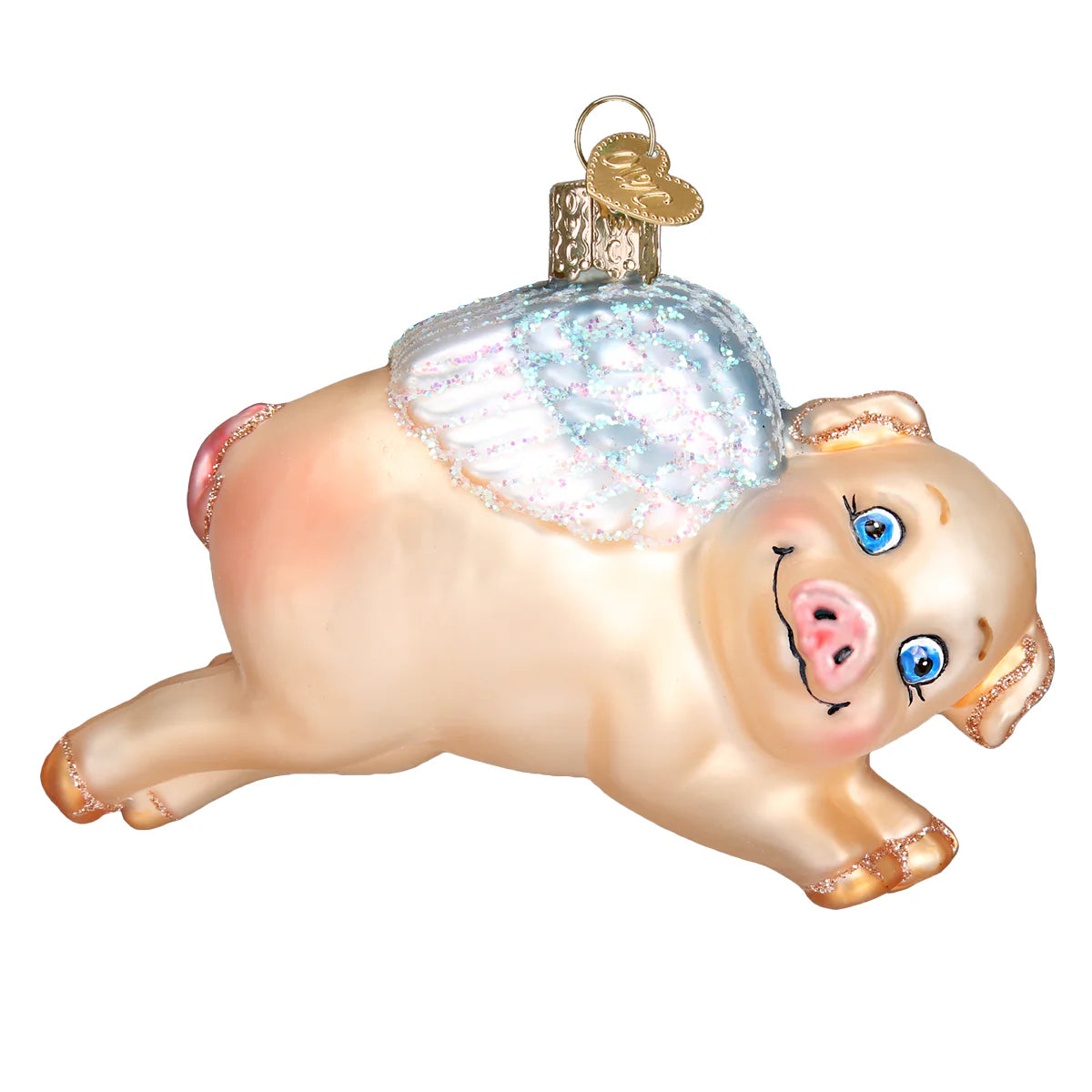 Old World Christmas - Flying Pig Ornament