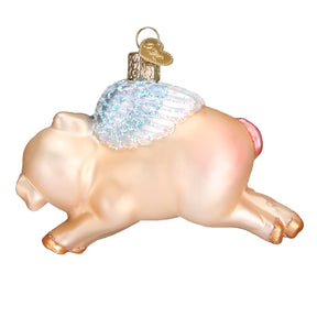 Old World Christmas - Flying Pig Ornament