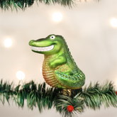 Old World Christmas - Happy Gator Clip-On Ornament