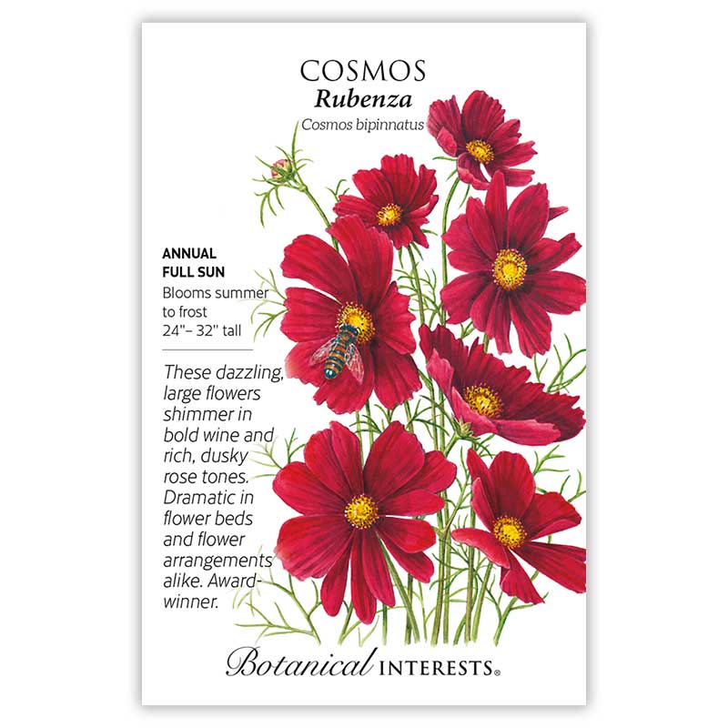 Botanical Interests, Inc. - Cosmos Rubenza Seeds