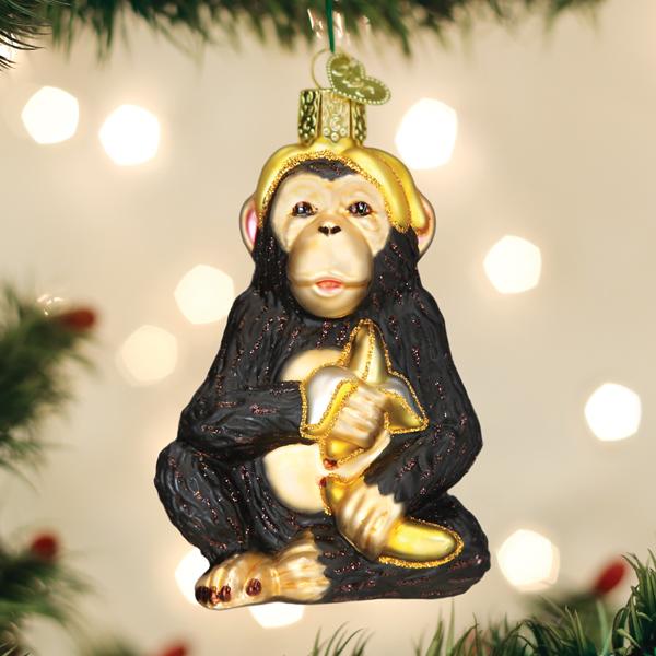 Old World Christmas - Chimpanzee Ornament