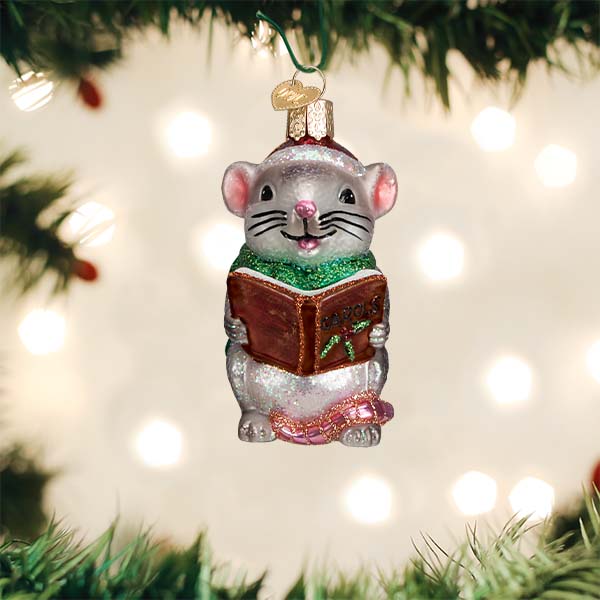 Old World Christmas - Caroling Mouse Ornament