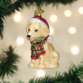 Old World Christmas - Holiday Yellow Labrador Puppy Ornament